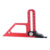 Aluminum Depth Meter Double Scale Height Measuring Device Metal Depth Gauge Essential Tool for Precise Wood Cutting