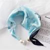 Women's Magnetic Buckle Neck Scarf Polka Dot Paisley Stripe Printed Thin Ribbon Scarf For Shirt Work Outfit Spring Summer Styling