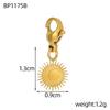3PCS/LOT CARLIDANA Gold Plated Enamel Charms, Sun Star Boots Halloween Pendants, Stainless Steel DIY Jewelry With Clasp