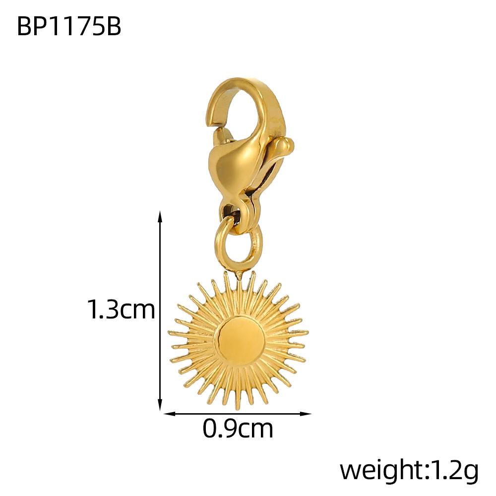 3PCS/LOT CARLIDANA Gold Plated Enamel Charms, Sun Star Boots Halloween Pendants, Stainless Steel DIY Jewelry With Clasp