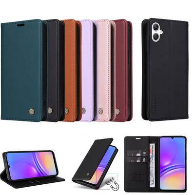 Peněženka Magnetický Flip s Přihrádkou na Karty Kožené Pouzdro pro Samsung Galaxy A05 A04s A04e A04 A03 Core A02 Xcover7 5G A510 A310 Kryt
