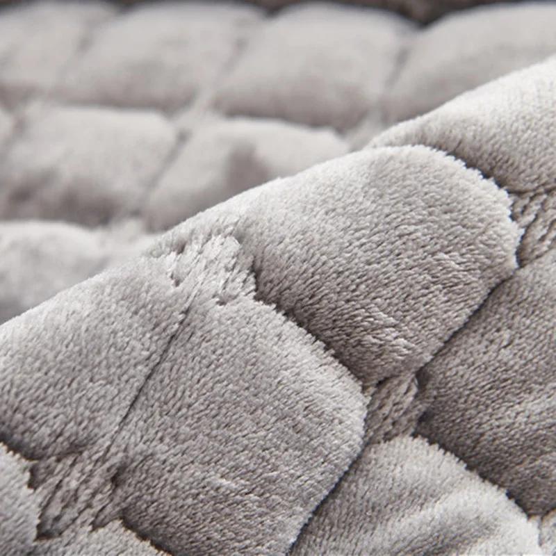 Flannel Plush Recliner Sofa Cover Lazy Boy Relax Armchair Covers 1Seater Non-Slip Dog Pets Sofa Cushion Furniture Protector