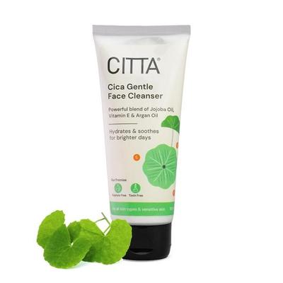 CITTA Cica Sanfter Gesichtsreiniger für Frauen & Männer | Dreifachwirkende Formel | Kraftvolle Mischung aus Jojobaöl, Vitamin E & Feuchtigkeitsspendendem Reiniger | 100 ml