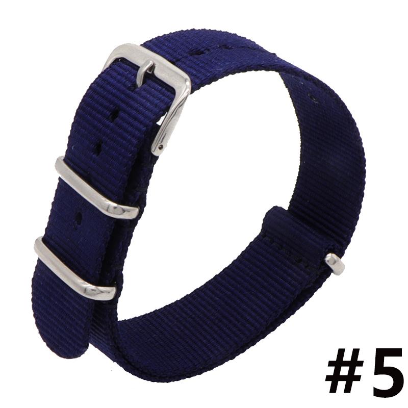 18MM 20MM 22MM Nylon Watch Band Sport Casual Straps Replacement With Stainless Steel Buckle For Men Women's Watch Accessories