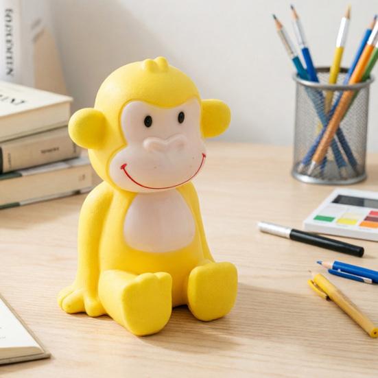 Quiekender Affen-Quetschspielzeug mit realistischem Geräusch Weiches TPR Fidget zur Stressbewältigung Niedliches tierförmiges Dekompressions-Gadget für Kinder Erwachsene