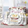 Birthday Customize Your Name Blanket Multi-purpose Personalized Blanket Ultra-Soft Perfect for Office Nap Seaside Bed Four Seasons Universal