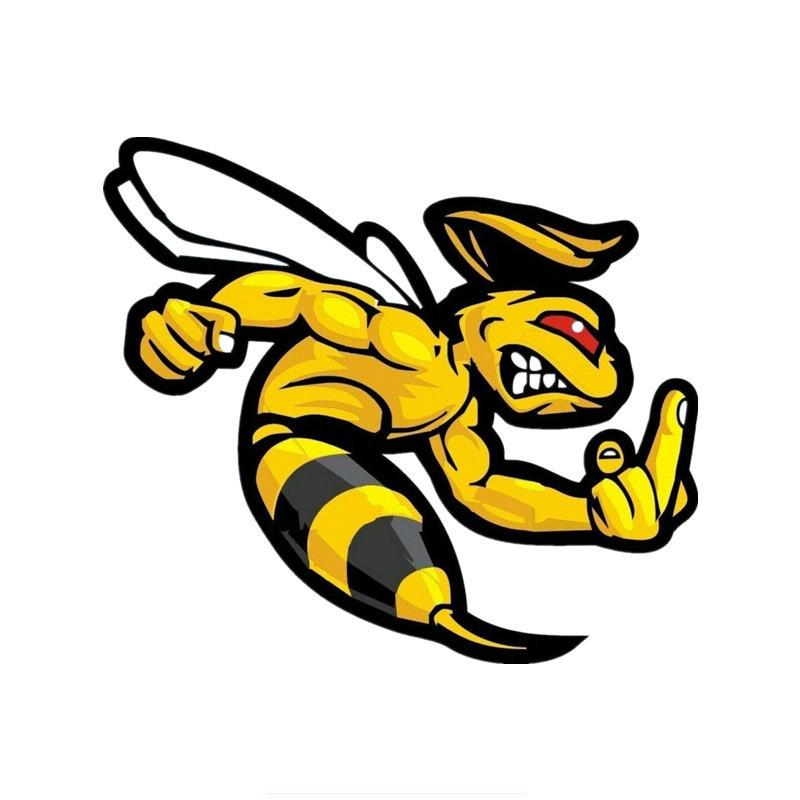 Car stickers Funny Self-adhesive Decal Angry Wasp Hornet Car Sticker Waterproof Auto Decors on Bumper Rear Window stickers