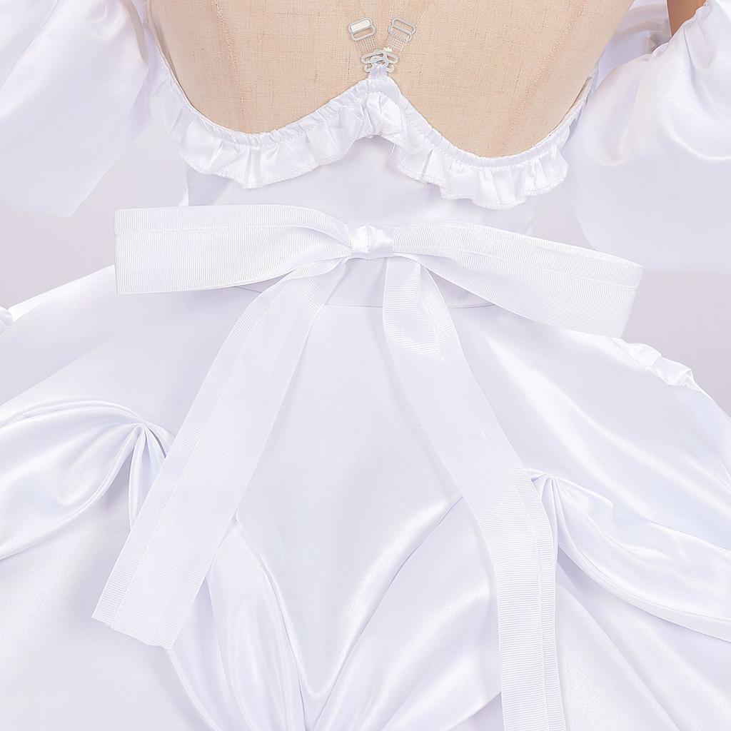 Alien Stage Sua Cosplay Kostüm Weißes Kleid Idol Bühnenoutfit AL NST Charakter Halloween Party Kostüm