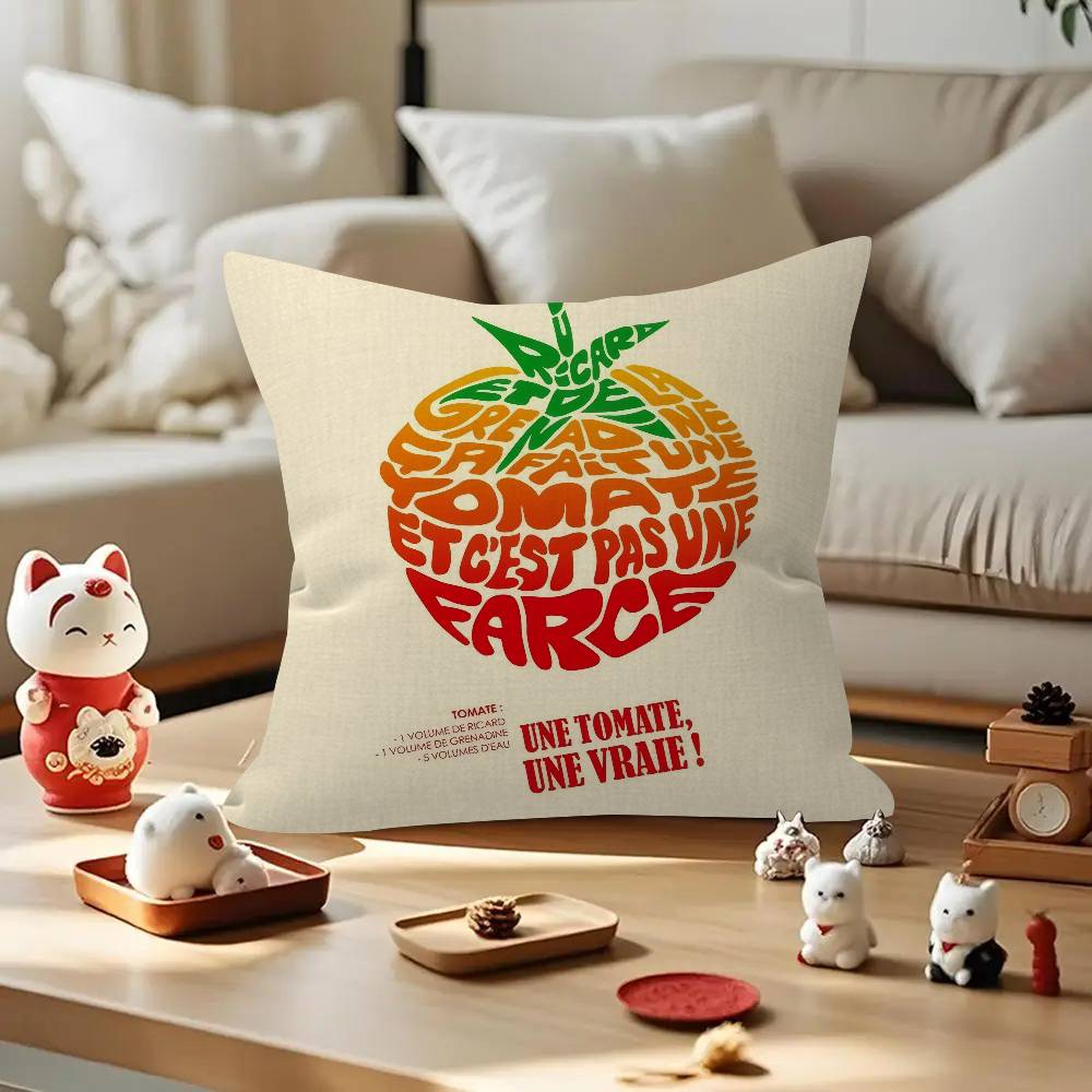 Pillow Anime Pillow Sofa Bed Head Pillow Cover Cushion Cover Fashion LOGO R-RicardES Beer