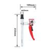 Woodworking Desktop Dog Hole Fixing Clamp Adjustable Steel Table Clamp for Woodworking Workbench Fixing Ratchet 19/20MM F Clamp