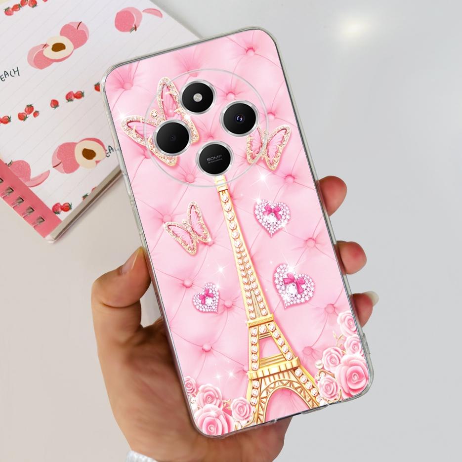 For Xiaomi Poco C75 Case Cute Cat Butterfly Painted Cover Soft Silicone Phone Case For Xiaomi Poco C75 C 75 PocoC75 Fundas Coque