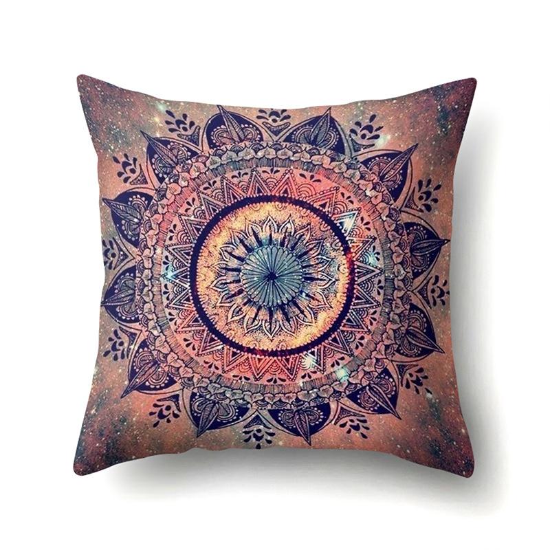 Nordic Bohemian Ethnic Style Polyester Pillow Case Car Decoration Home Printed Bedside Pillow Case