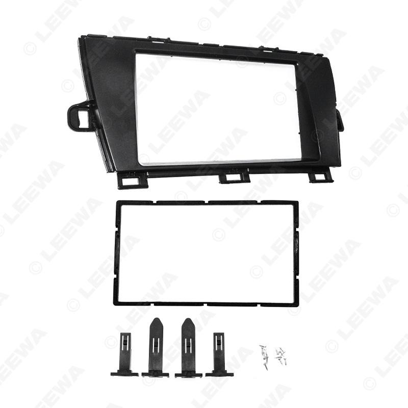 Toyota Prius Audio Frame Double Din DVD Navigation Panel Faceplate (Left, Titanium).