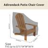 Gatphy Patio Furniture Cover Waterproof Windproof, 210D Outdoor Chair Cover 80x85x91cm UV Resistant Tear Resistant with Adjustable Cord, Black