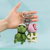 Fashion Lovely Plush Helmet Turtle Keyholder Cute Animal Keychain Bag Charm Pendant Toy Car Keyring Jewelry Party Gift