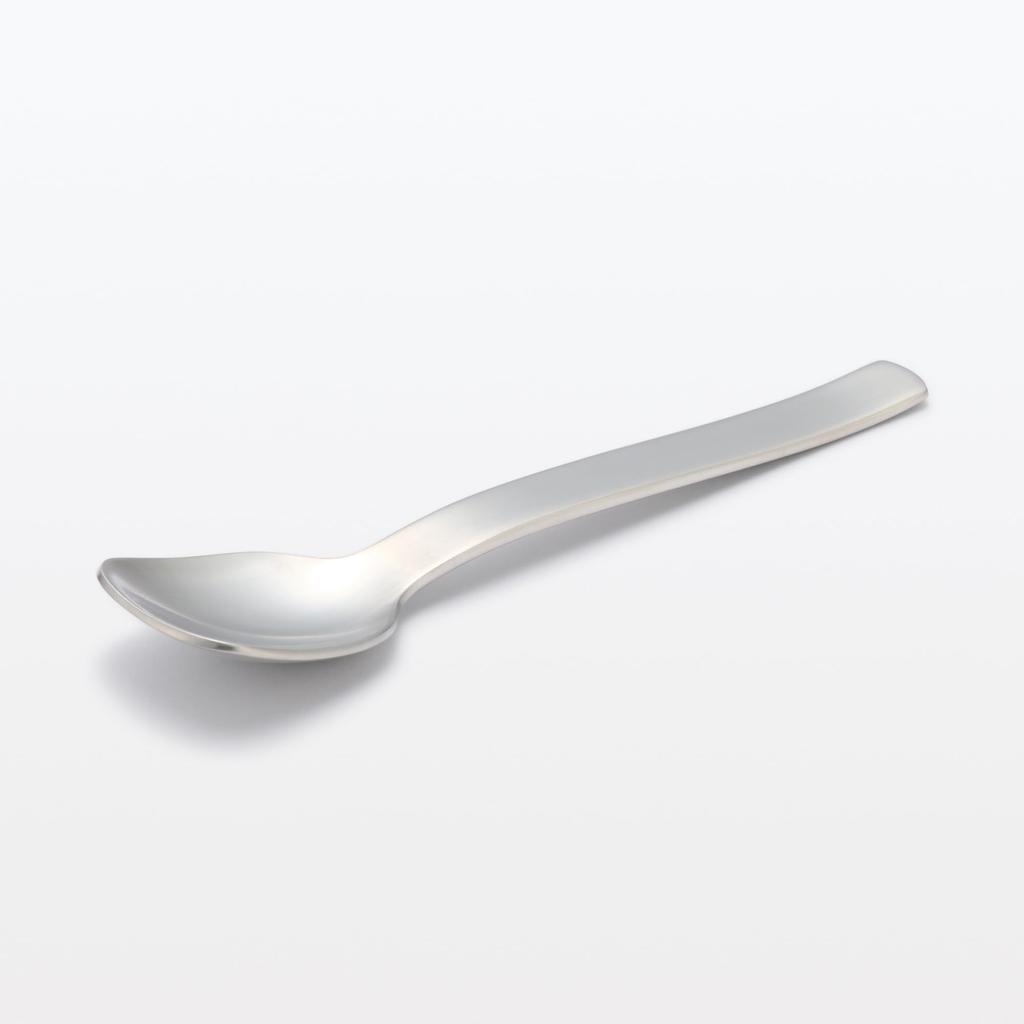 MUJI Stainless Steel Ice Cream MDD01A3S Spoon, Silver,