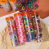 40/60pcs Kids Colorful Small Rubber Bands Girls Hair Ties Headbands Non Damaging Tie Ponytail High Elastic Durable Hair Rope Set