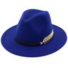 1 Pcs New Fashion Unisex Men Women Hat Woolen Wide Brim Jazz Cap Hats Hats for Women Sombrero Cawboy Fedora