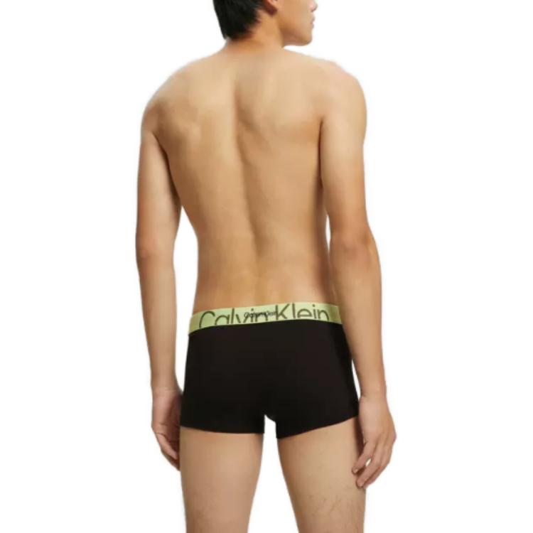 Calvin Klein Double Gravity Band Logo Jacquard Waistband Boxer Shorts Men underwear Black NB3319-5LC