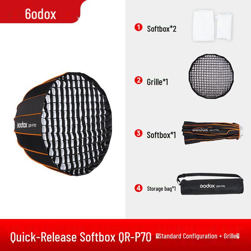 

Godox QR-P70 Quick-Release Deep Parabolic Softbox