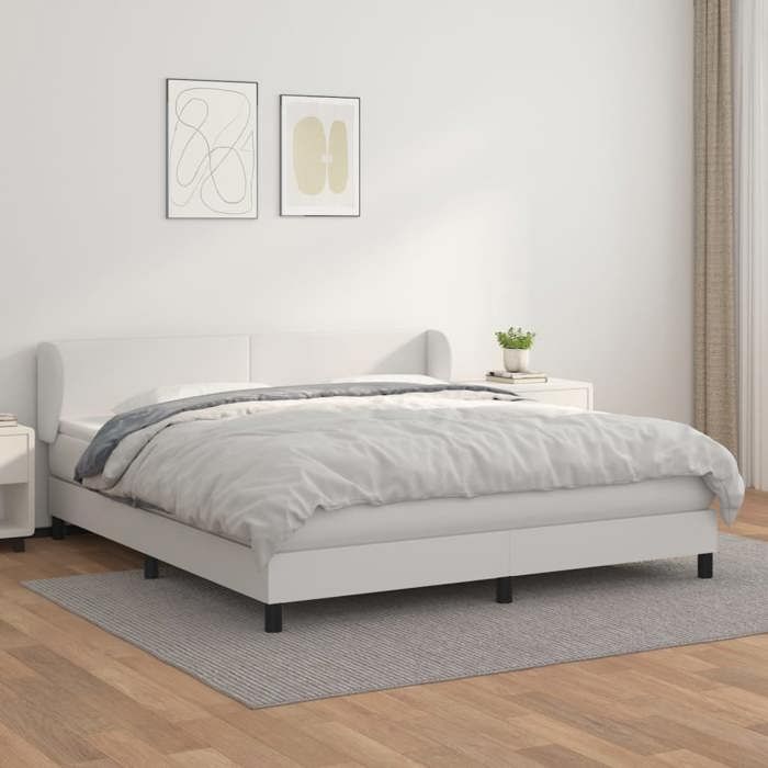 Sommier à lattes avec matelas - Maison Exclusive - 160x200cm - Similicuir - Relaxation maximale