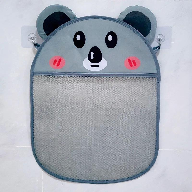 Cartoon Panda Frog Hollow Out Mesh Hanging Bag Bathroom Baby Bath Toys Supplies Durable Multifunctional Bathing Products