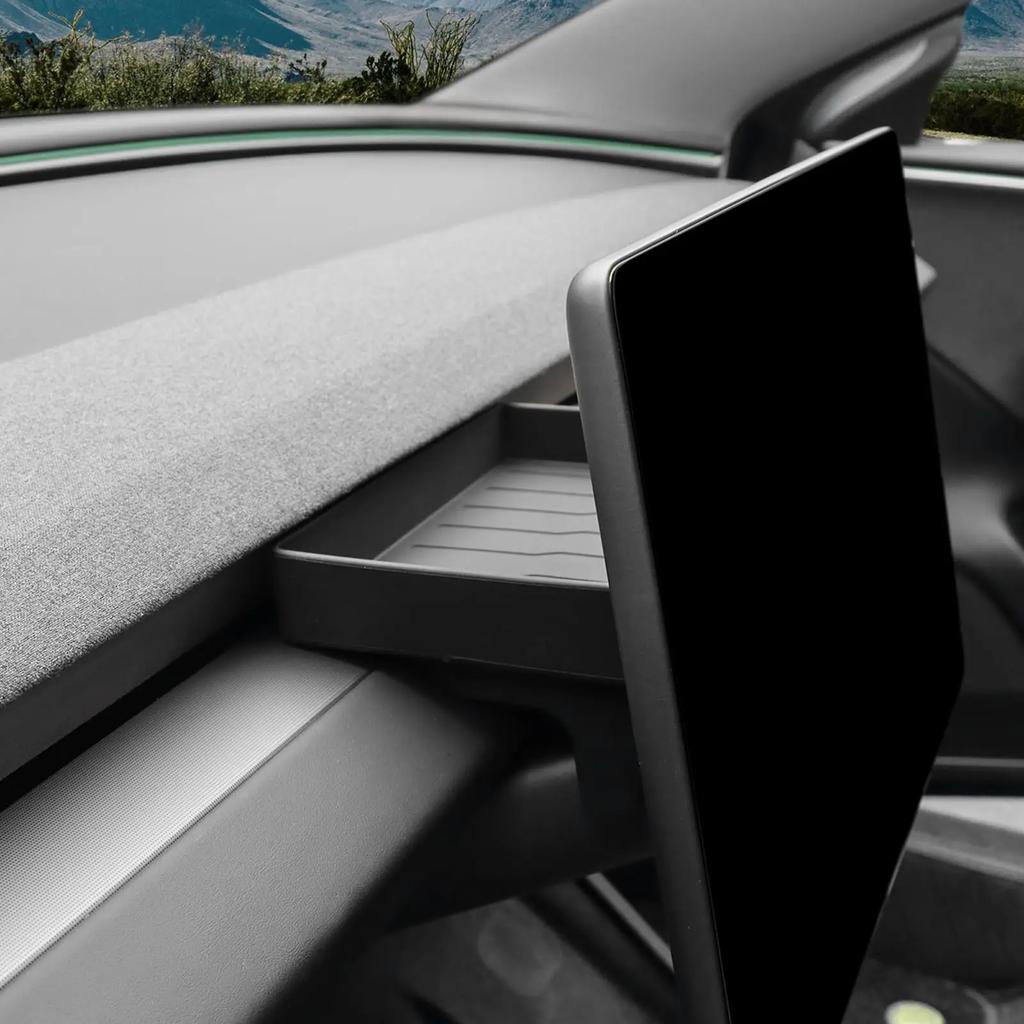 Silicone Behind Screen ETC Storage Box Dashboard Organizer Tray Interior Accessories for Tesla Model 3 Highland 2024 2025 2026