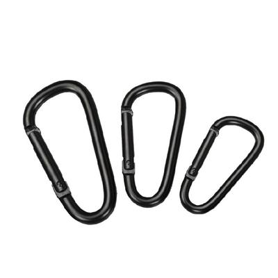 4Pcs Spring Snap Hooks Aluminum Alloy Carabiner Keychain Clip Climbing Carabiner