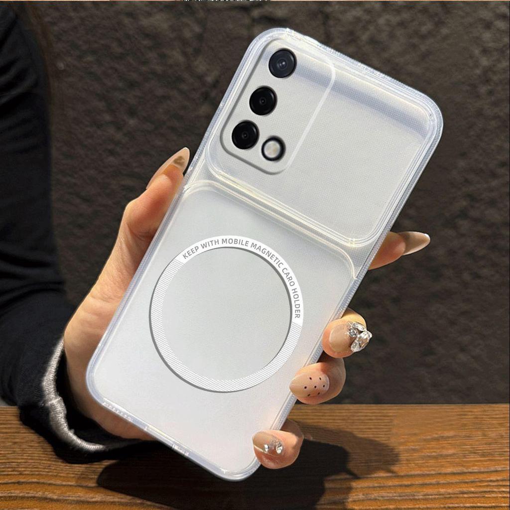 Metallic Finish Magnetic TPU Phone Case for OPPO A95 4G,A74 5G,A54 5G Shockproof Matte Soft Cover