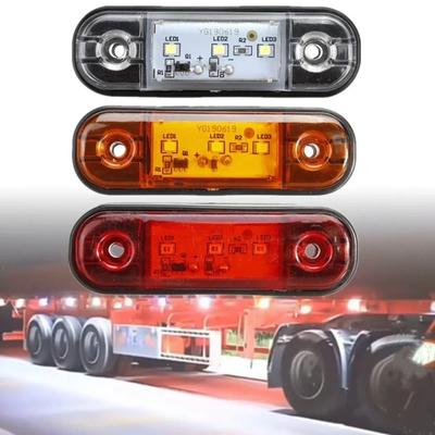 12V 24V 3LED Wasserdicht LKW Van Seitenleuchte Umriss Seitenmarkierungsleuchten Für Anhänger BUS Van Wohnwagen Zubehör Für Das Auto