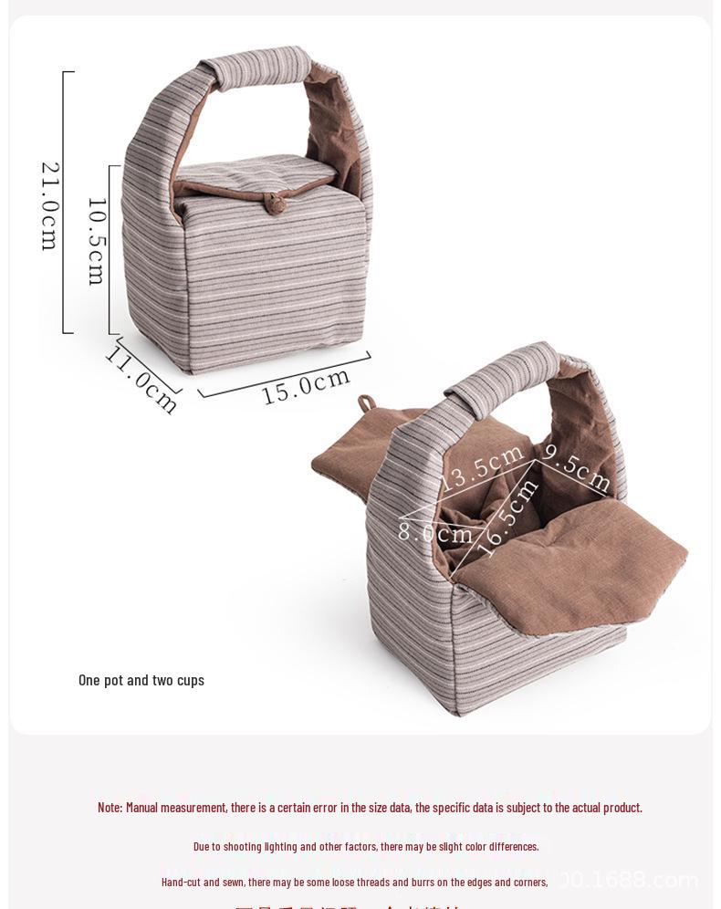 Portable Tea Ceremony Travel Bag: Outdoor, Handheld, Storage Pouch & Gift Box for Full Tea Set