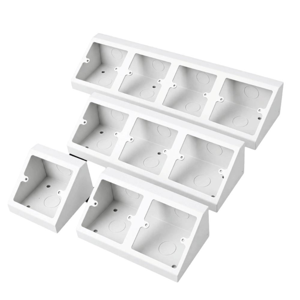 Rustproof Socket Bottom Box Stainless Steel 86 Type Laboratory Socket Box Waterproof Angle Triangle Design