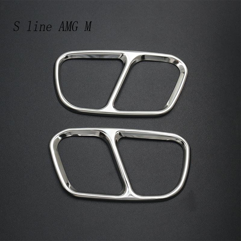 

Стайлинг автомобиля для BMW X5 X6 F15 F16 Внешние аксессуары Авто хвост горло выхлопная труба украшения Чехлы наклейки и наклейки