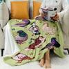 1pc Cozy Pigeon Print Flannel Fleece Throw Blanket - Contemporary Style, All-Season, Lightweight, Soft-Touch, Digital Print, Geo