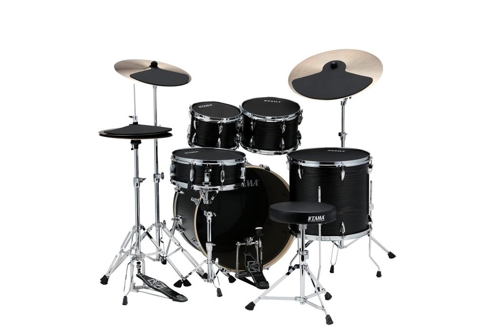 TAMA Drum Pad Set for Drum Sets (10", 12", 14", 16", and 22"), Includes BD, HI-HAT, and CYMx2 (SPP522KC)