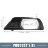 ABSOPRO Left and Right Side Fog Lamp Grille Cover Part Numbers Compatible with Toyota Camry 2007 2008 1 Pair Trim, 5212706040/5212806040, 2009, Black,