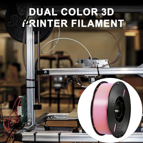 Filamento Arco-Íris Gradiente Cor Doce PLA para Impressão de Figuras, Precisão Dimensional +/-0.02mm, Bobina de 1Kg para Impressora 3D 1.75mm para a Maioria das FDM