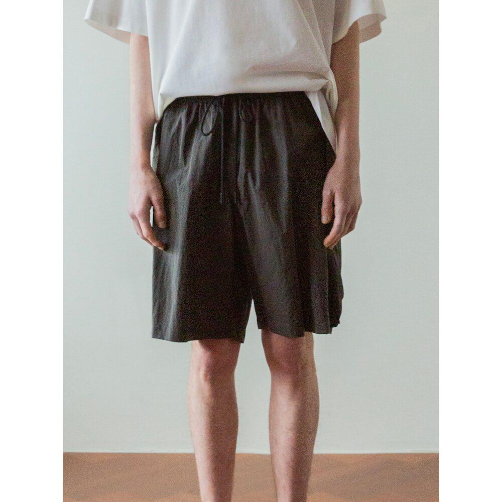 Saendeusaundeu (Unisex) Nylon Banding Shorts Charcoal