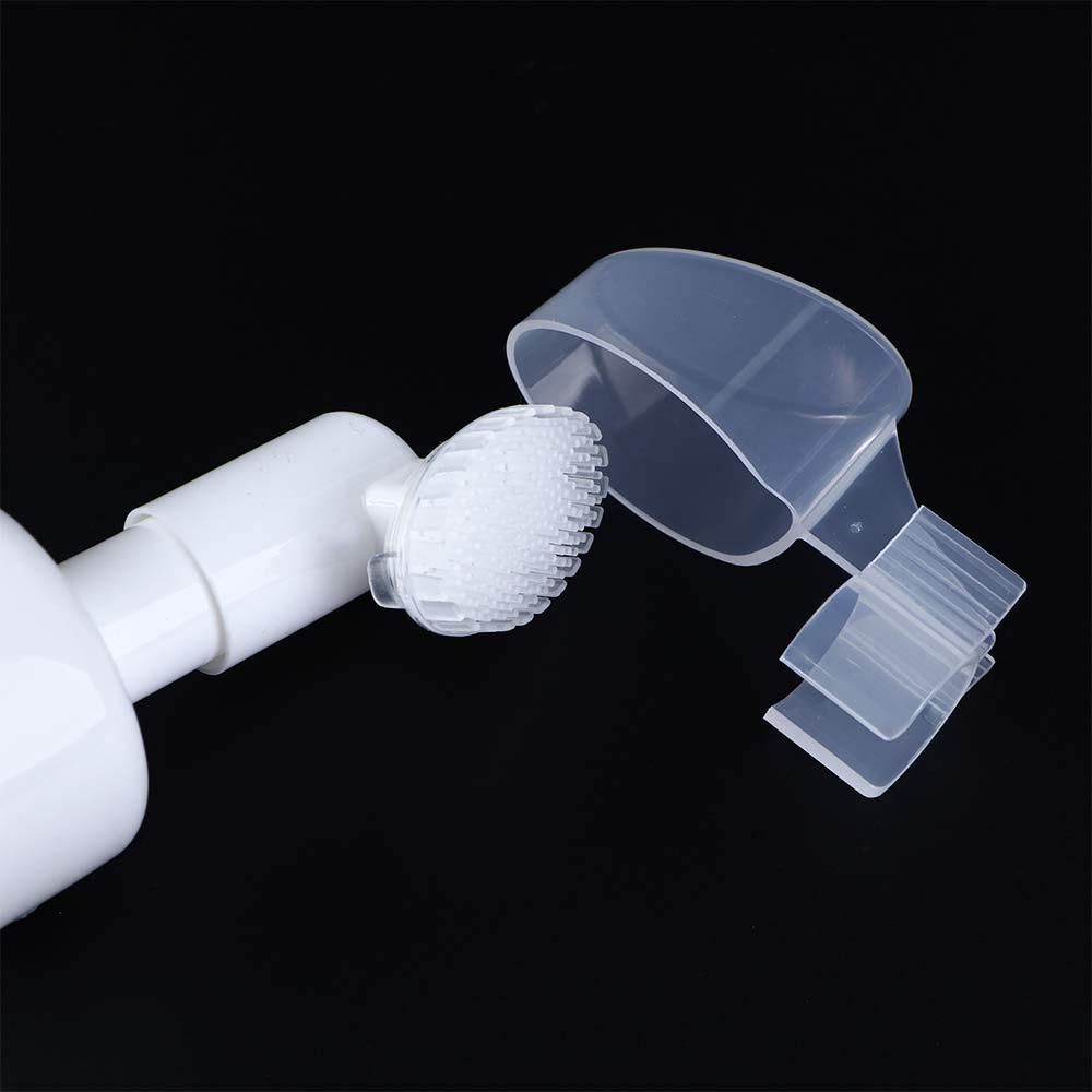 Liquid Brush Head Froth Pump Spray Bottle Refillable Bottles With Cleansing Brush Foaming Bottle
