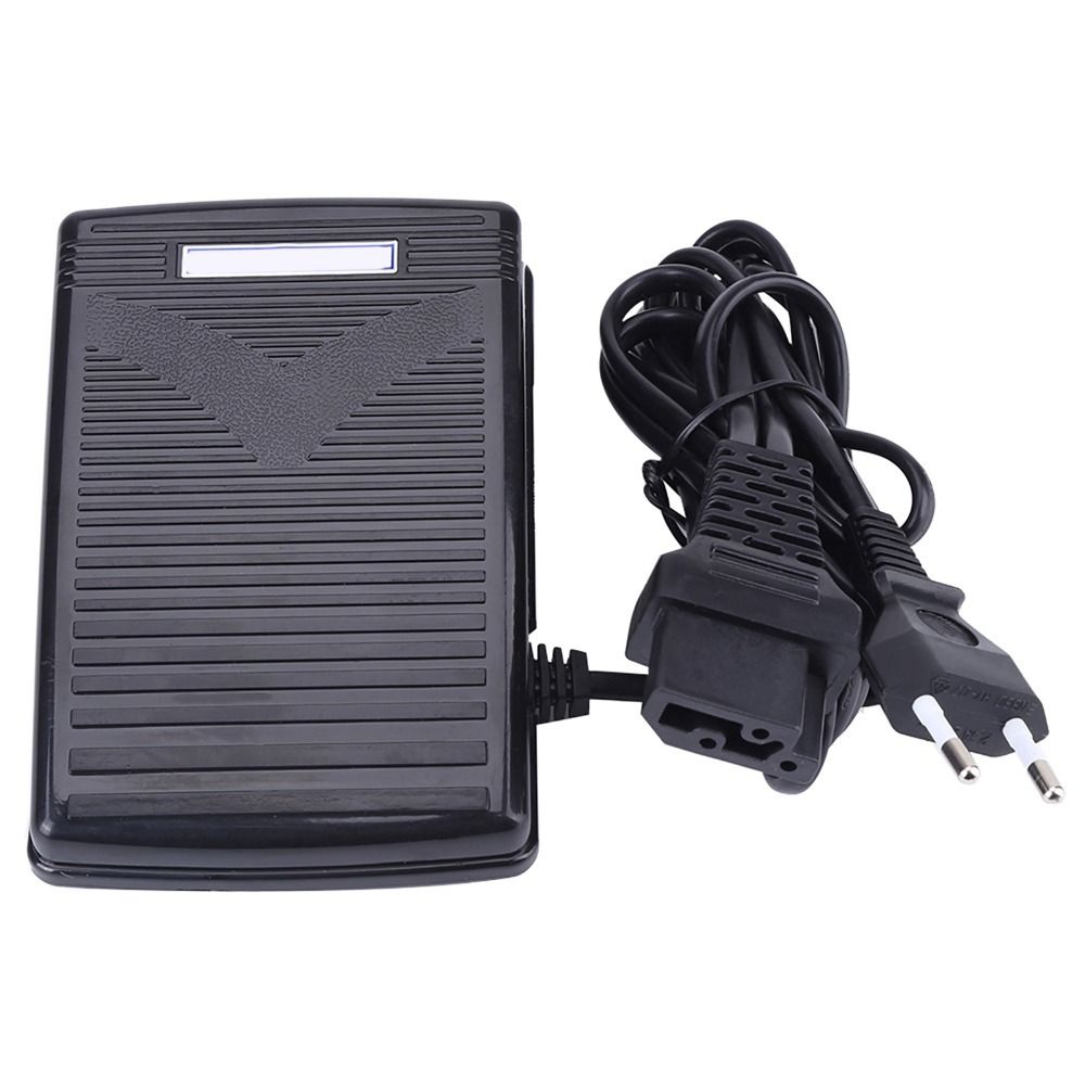Replacement Foot Pedal Power Cord Foot Control Pedal 220V EU Plug Sewing Machine Pedal Plastic Speed Control Pedal Home Sewing