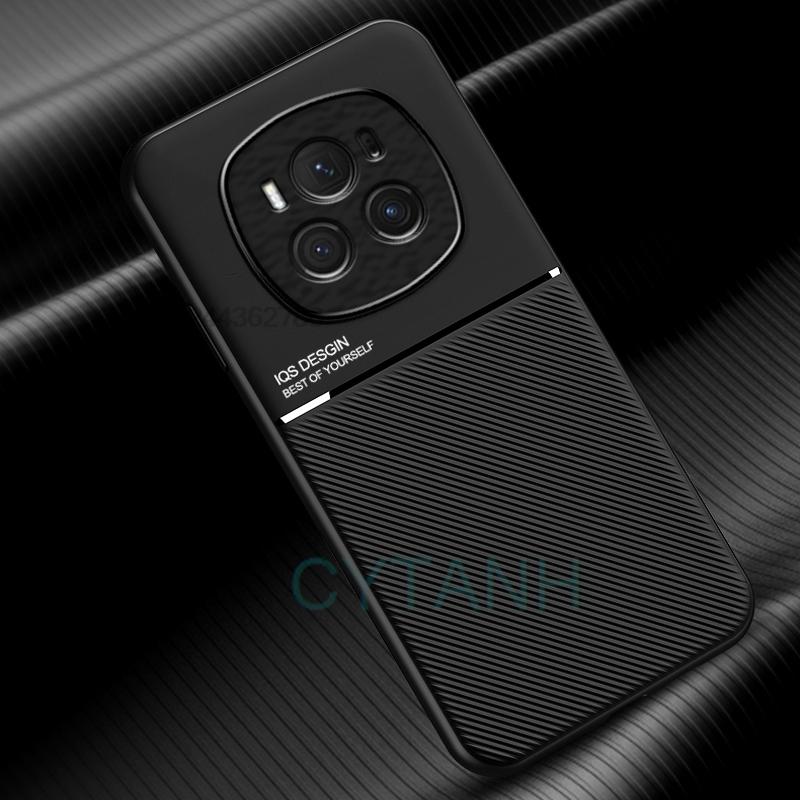 For Full Protection Phone Cases For Honor Magic6 Pro Built In Magnetic Suction Case Built In Magnetic Suction Stripe Back Cover