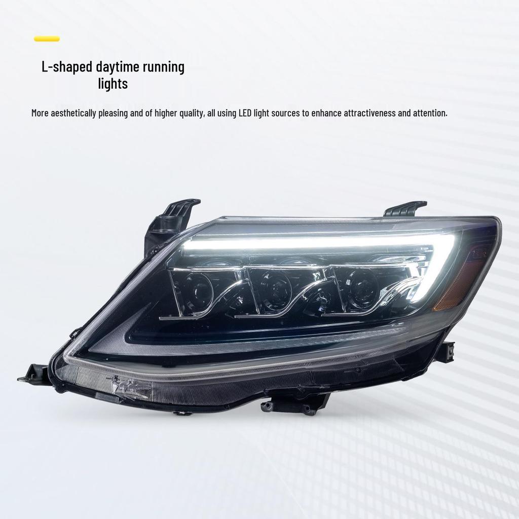 LED Lens Flowing Turn Signals for Toyota Fortuner 2010-2015 Headlight Assembly