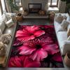 Rose Customize Your Name Area Rug Suitable for Playrooms Game Room Kitchen Outdoor Antislip Carpet Office Home Decor Perfect Gift for Women/Men