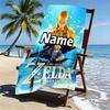 Custom Name Personalized Video games Print Beach Towel, for Trip Camping Beach Party Home Decor, Birthday Gift for Family & Friends