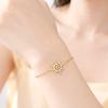 Dawapara Spiral Sun Symbol Bracelet for Women Men Stainless Steel Tribal Sunshine Geometric Charm Bohemian Jewelry