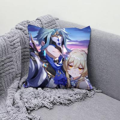 Dottore Genshin Impact Xcm Xcm Pillow Case Decor Protective Covers Comfortable Soft For Sofa Living Room Home Office