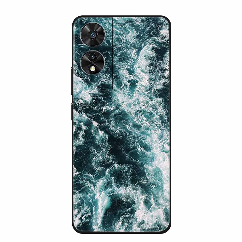 For TCL 505 Case Cartoon Pattern Black Silicone Luxury Phone Cases for TCL 505 Shockproof Soft Covers for TCL 505 TPU Funda Capa