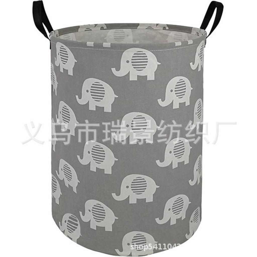 Girls Laundry Hamper Basket, Pink Bowknots