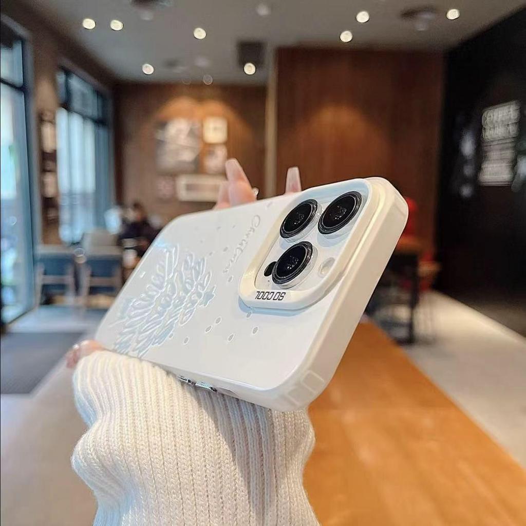 Christmas Line Drawing Phone Case for OPPO Find X9, A96, Realme 15, V28 - Silver Matte