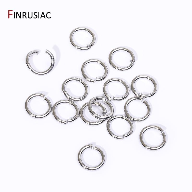 Wholesale 14K/18K Gold Plated Brass Open Jump Rings Split Rings Connector Rings For DIY Fashion Jewelry Making Findings